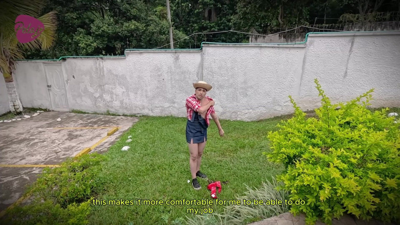 Pelaje mix: Nenek perv mengupah tukang kebun muda dan akhirnya mengongkeknya dengan...