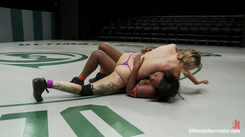 Ultimate surrender by Kink: Blond Battles Stronger African American Girl the Only Non-scripted Competitive...