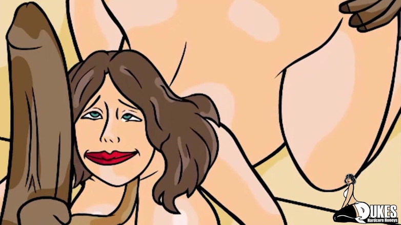 Dukes Hardcore Honeys: Stewardess zwart gefokt in een vliegtuig