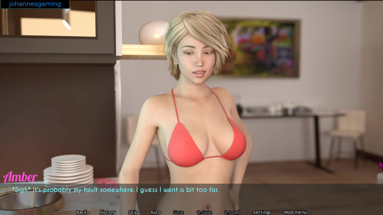 Johannes Gaming: AWAM - 앰버가 테이블 아래에서 핸잡을 해주고 손가락으로 따먹게 해줘