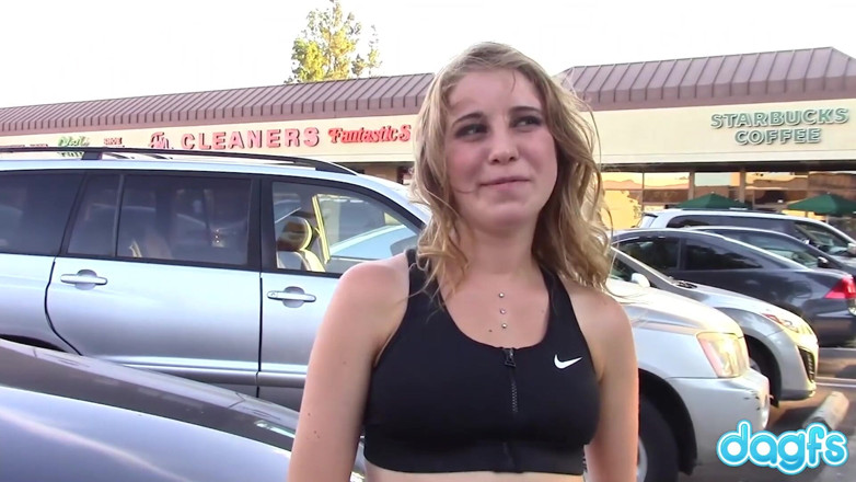 Dagfs: Innocent sign spinner Kinsley Eden gets rewarded to make her...