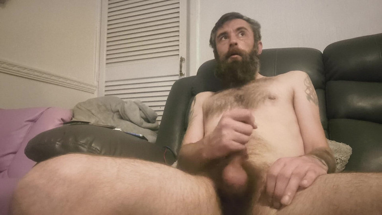 Smoking stoker: Masturbându-mi pula mare, degustare de spermă și ejaculare