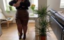 Our Fetish Life: Lustful Mother-in-law in Pantyhose Masturbates Her Pussy and Gets Hot...