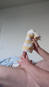 Small Cock Having Fun with the Towel