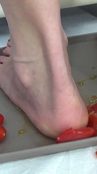 I Play with Tomatoes in Pussies and Crush Them with My Feet