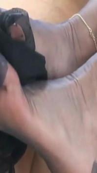 Horny Jerking off in the Stockings