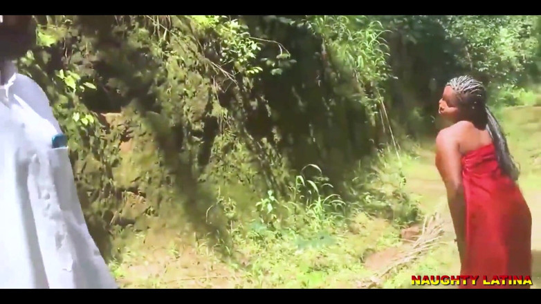 naughty latina: 非洲本地灌木与猎人妻子发生性关系