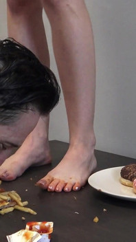 Fast Food & Donat Foot Feeding!