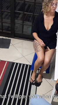 Offering Her Ass to the Loan Shark to Pay off Her Cuckold Husband's Debt.