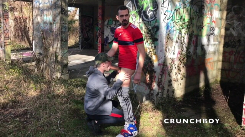 Sex humiliation with french lads: Sex humiliation with young straight dude used outdoor by Koldo...
