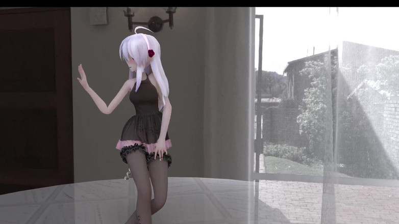 MikuMotion: [mmd] 弱音chocolate Cream Black Stockings; Dress; Butt Plug; Anal Beads; Erotic...