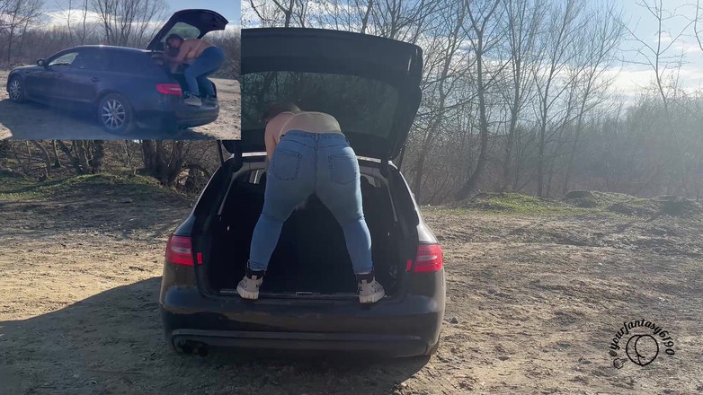 Your fantasy studio: Quake v autě: poskakující kráska v pohybu