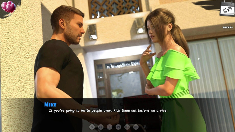3D Cartoon Porn: Burning Boundaries 13 - Mike se da cuenta del escote de Erica...
