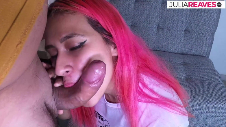 Julia Reaves: Red-haired stepsister drilled by the giant cock