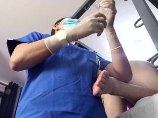 Domina Fire: Medical enema and anal play