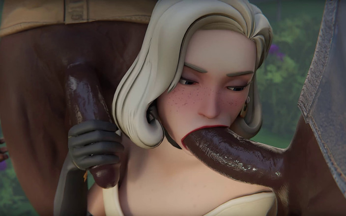 Orlikx: Mercy Out of Cash Services Dua Kote hitam besar - 3D overwatch...