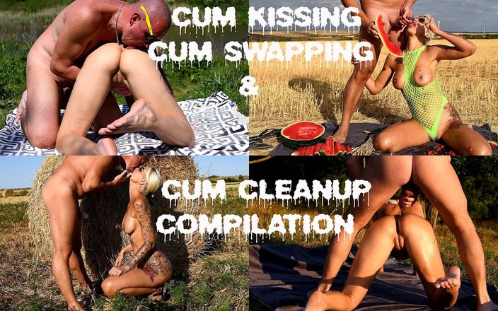 evil-bunny: Mejor compilación de besos e intercambio de semen, limpieza de...