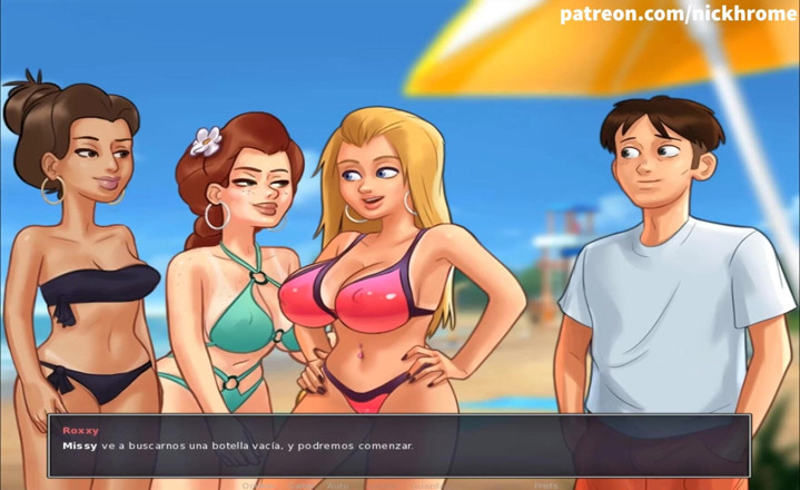 Cartoon Universal: Summertime saga part 170 - fuck blonde on beach ( Spanish sub )