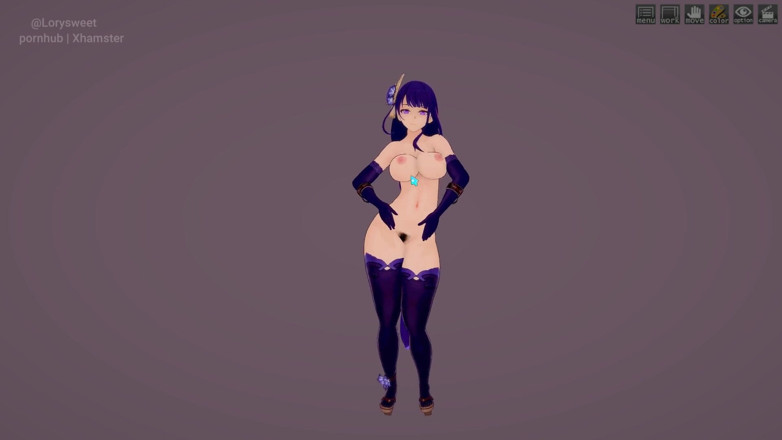 Lorysweet: Büyük memeli raiden shogun phut hon seksi dans hentai animasyonu