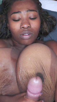 Busty Black Woman Used Her Giant Breasts to Drown My Cock