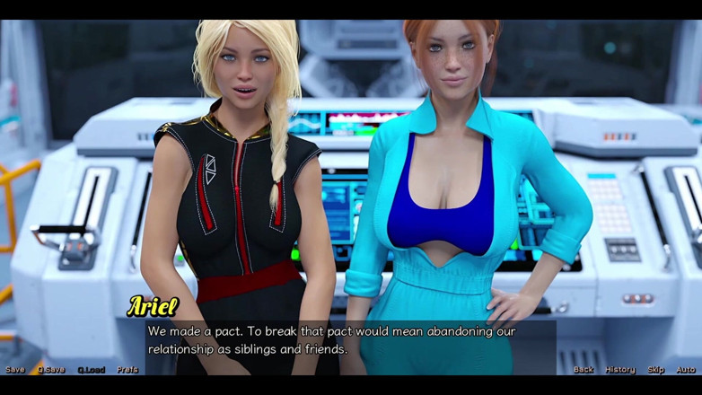 AVN Teller: Stranded in Space - Choosing Between the Stepsisters Busty Red Head...