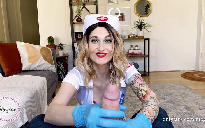 Magnea: Punker nurse gives cock exam