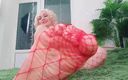 Arya Grander: Foot fetish video: fishnet pantyhose (Arya Grander) hot sexy blonde MILF...