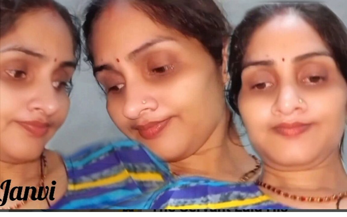 Janvi bhabhi 69: Janvi Bhabhi fue follada en posición de pie por su...