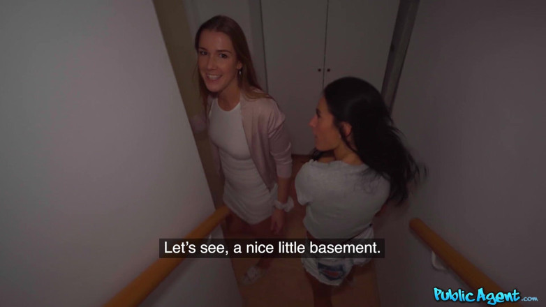Public Agent: Public Agent - Lucky Agent in Basement Threesome with Alexis Crystal...
