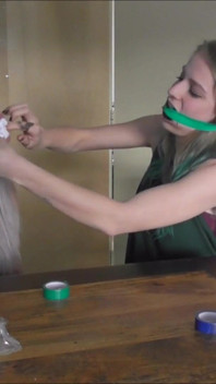 Luna Grey & Violet Haze - gag party HD