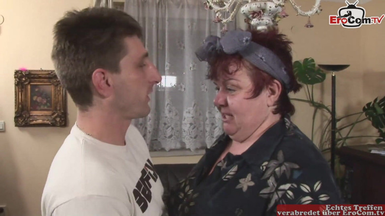 EroCom: Fat ugly and old cleaning lady seduced by a young...
