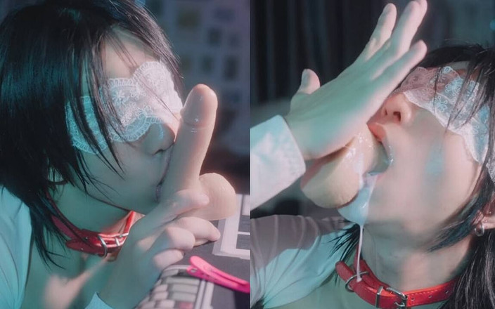 Ts Princess Rose: Asian Femboy Niechlujstwa Głębokie gardło i wytryski