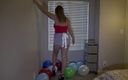 Tropical Lust: Balloon fun with Kendra