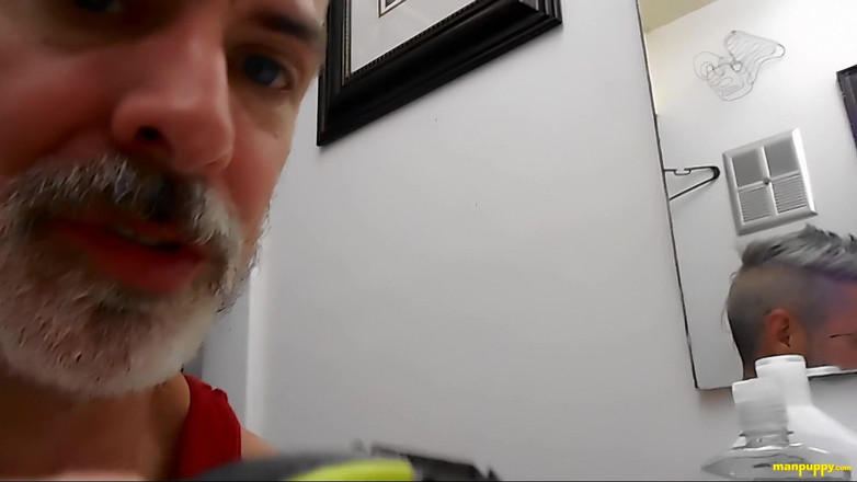 Man Puppy: आपको शेव करना सिखाना - डैडी विशाल 8