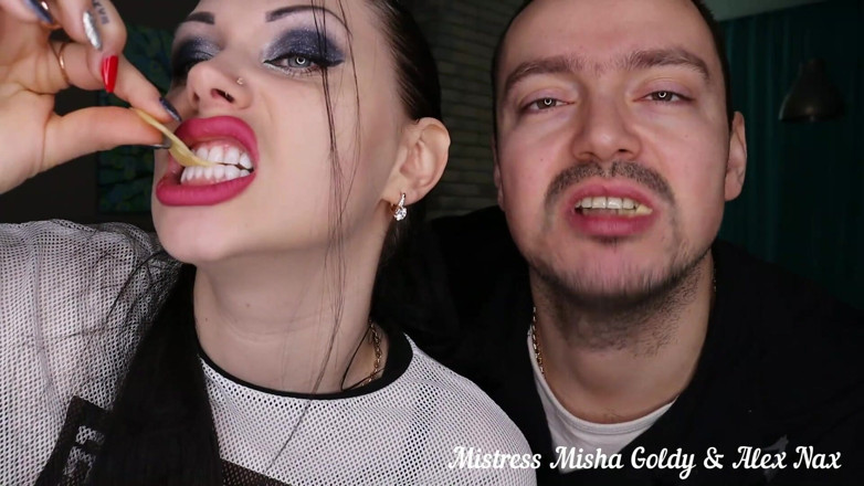 Goddess Misha Goldy: Couple of Giants Making You Cum and Eating You Shrunken...