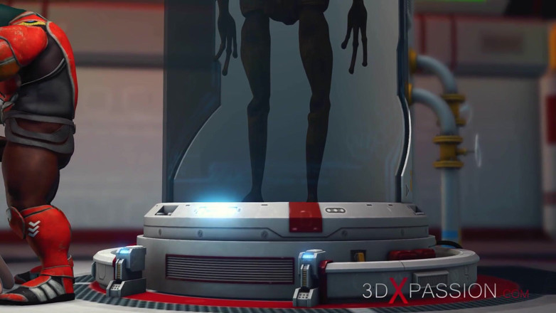 3dxpassion: Alien monster fucks hard a young blonde in the sci-fi...