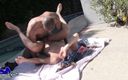 Grooby Girls: Sexy TS gets pounded poolside