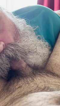 Hobo Grandpa Sucking Hairy Cub Cock.