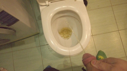 Jerkoff Bank: トイレPOVで放尿