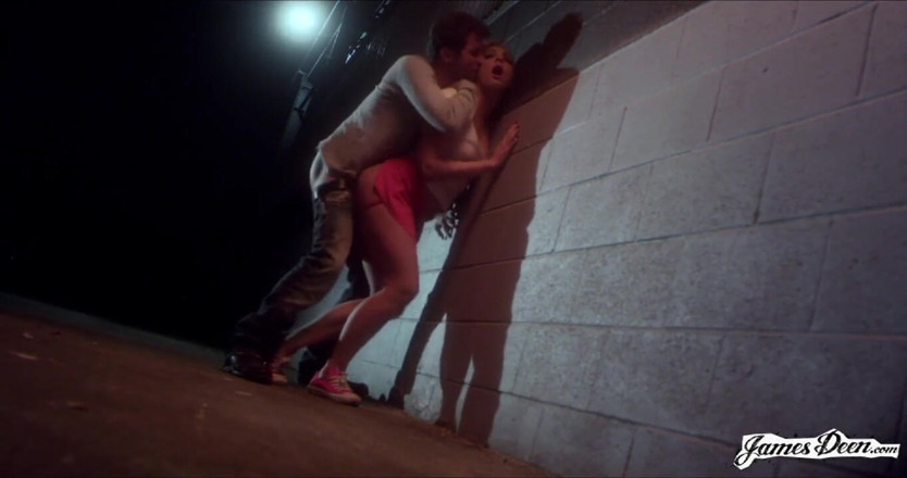 James Deen: Dahlia Sky gets anally fucked outdoor from James Deen
