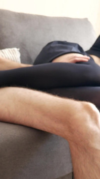 Stepsister Made Me Cum on Her Feet in Stockings