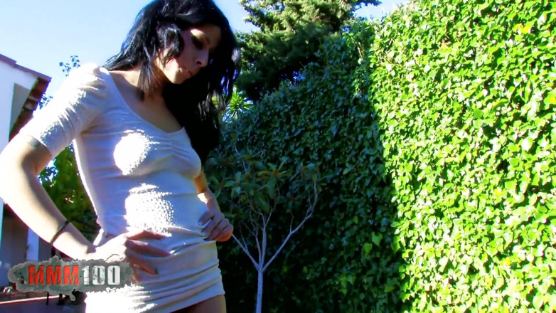 MMM100: Lazy man fucking a hot brunette slut