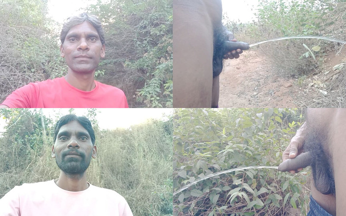 Rajesh Playboy 993: Rajesh Playboy 993 due pisciate all'aperto nella giungla all'aperto culo spankig