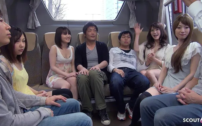 Asian porn collection: Uncensored Full JAV Group Sex Orgy with Skinny Japanese Teens...