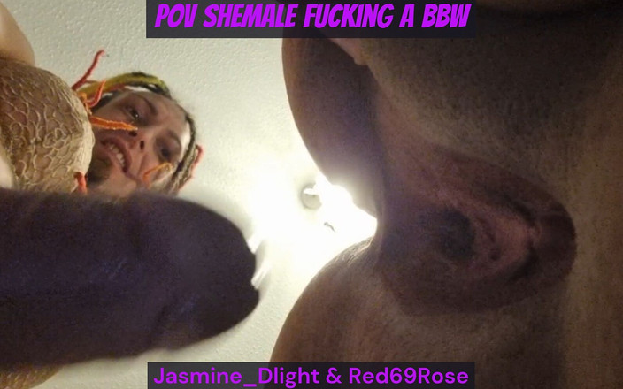 Jasmine Dlight - UK's most extreme anal porn star: POV Shemale jebanie BBW - Jasmine_dlight &amp; Red69rose