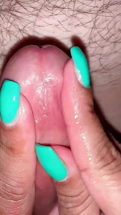 Latina mala: Up Close POV Frenulum Tease on Dick Head with Thumbs...