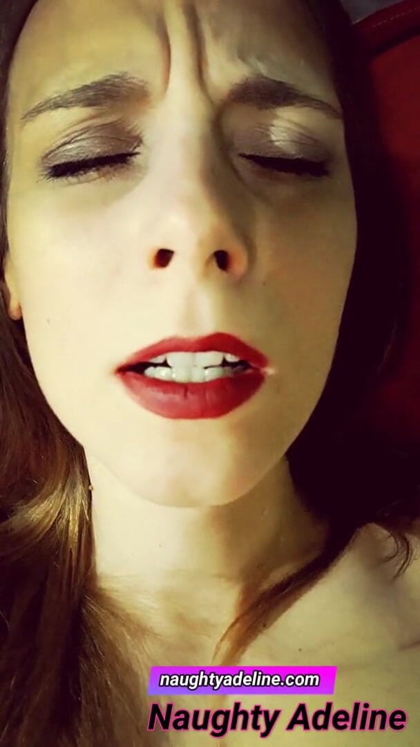 Naughty Adeline: Cum inside my pussy!