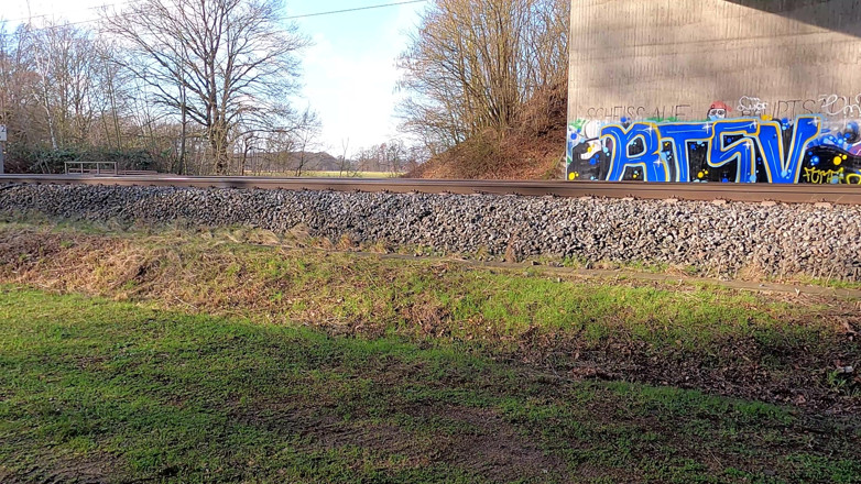 Bouncy Tits Action: Train Goes by While Slapping Her Tits and Vagina