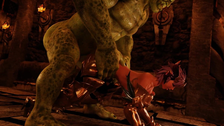 Velvixian: Seven knights Eileene werden tief von Orc gefickt
