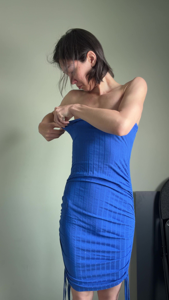 Ms_Emmy_Lynn: Tight Body Con Summer Dress Try-on Haul: Blues Edition